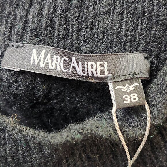 Marc Aurel Women's Black/Green Pullover Sweater Size 6 & 8 - Picture 3 of 8